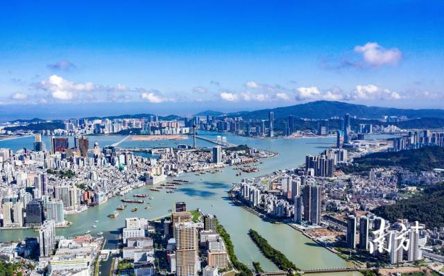 圖為珠澳兩地。 圖源：南方日?qǐng)?bào)
