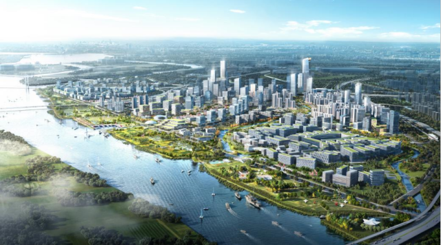 明珠灣城市客廳意向圖。