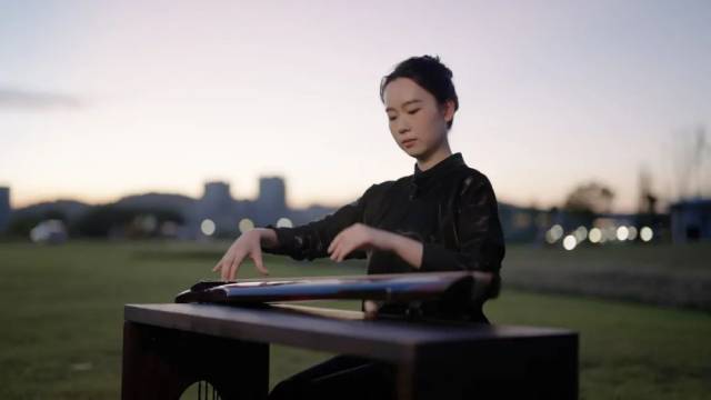 ▲古琴與橫琴的深厚文化連接，讓邱芷澄在這里結下不解“琴”緣?