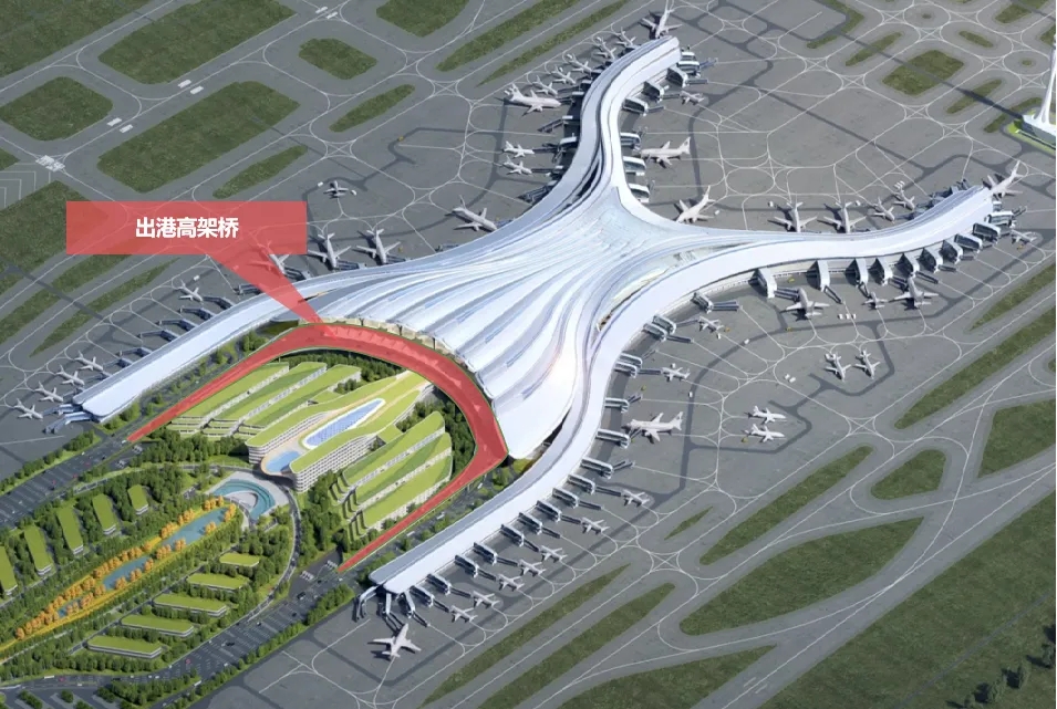 白云機(jī)場三期擴(kuò)建工程效果圖