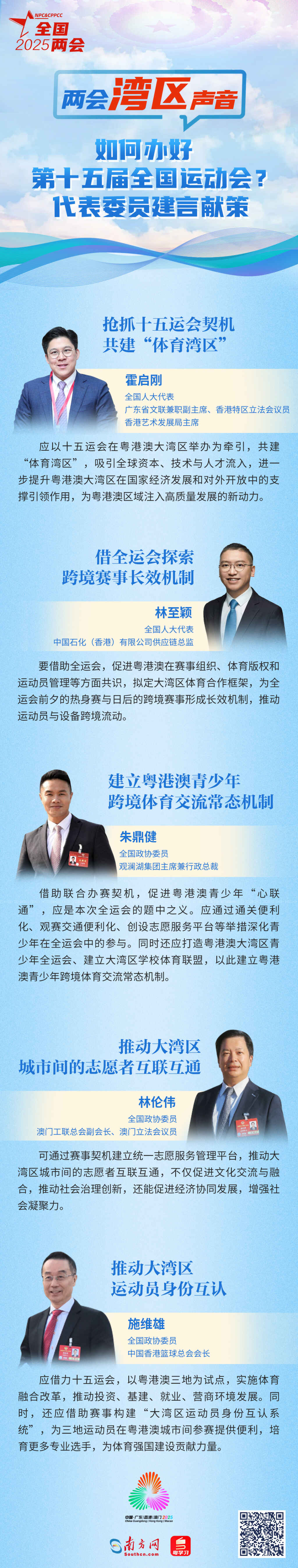 如何辦好第十五屆全國運動會？代表委員建言獻策