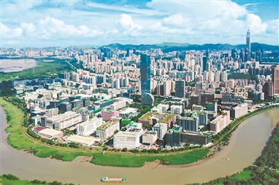  俯瞰河套深港科技創(chuàng)新合作區(qū)深圳園區(qū)。新華社記者 梁旭 攝