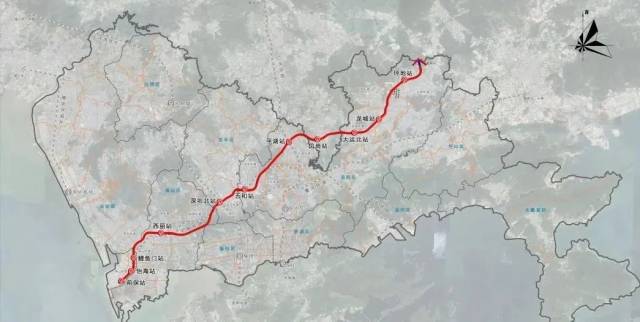 深惠城際線路示意圖（以實(shí)際建成為準(zhǔn)）